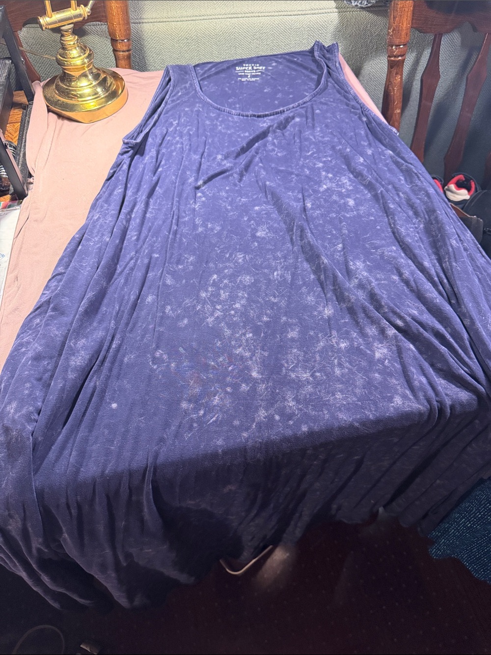 torrid Purple Scoop Neck Maxi Dress with Subtle Wash